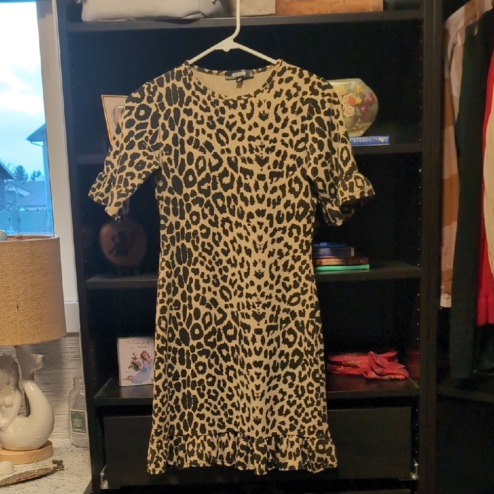 Missguided Leopard Print Mini Dress